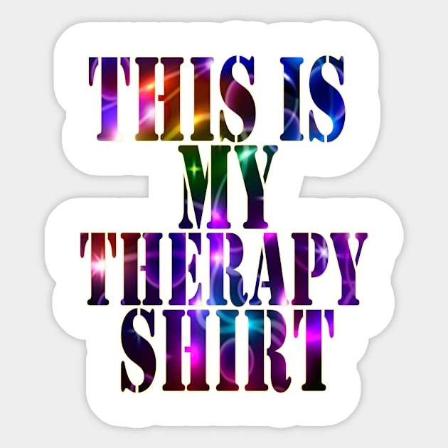 Therapy Shirt Sticker by TomUbon